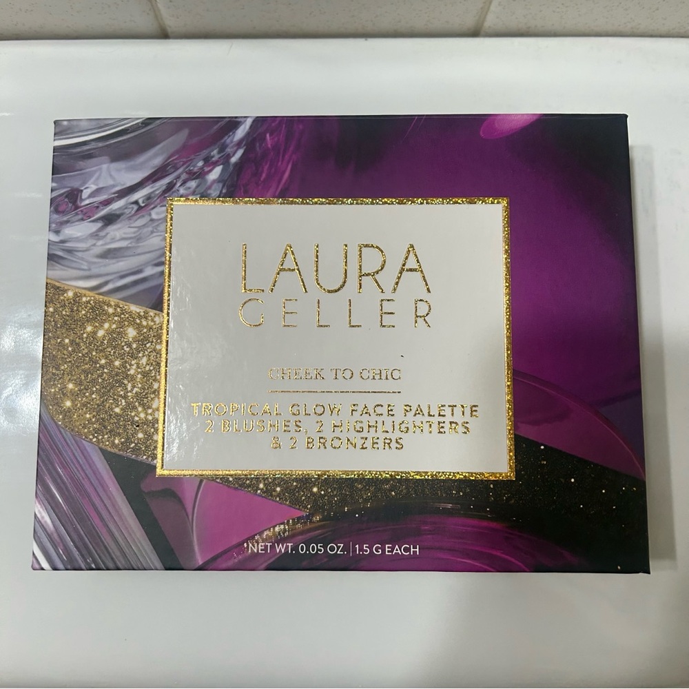 Laura Geller Tropical Glow Face Palette: 2 Blush, 2 Highlighters, 2 Bronzers - Picture 2 of 4